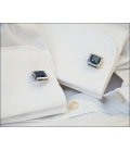 Boutons de manchette CRYSTAL BLEU