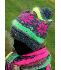 Bonnet tricoté main SNOWFLAKE