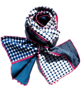 Foulard Pois marine LEO ATLANTE