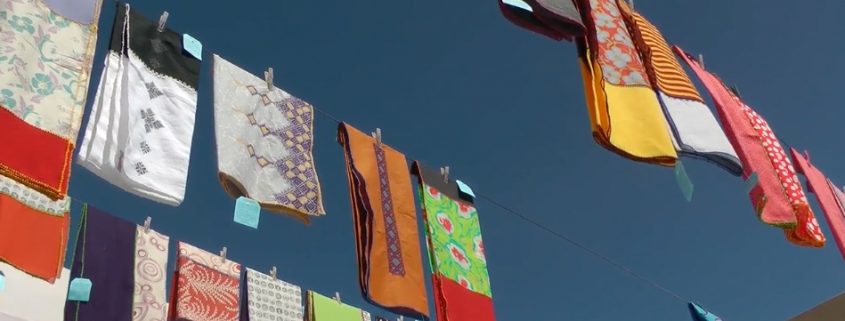Les écharpes Léo Atlante sont fabriquées au Maroc à la main